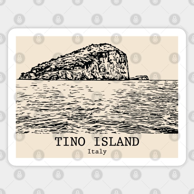 Tino Island - Italy Magnet by Lakeric